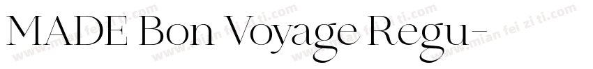 MADE Bon Voyage Regu字体转换